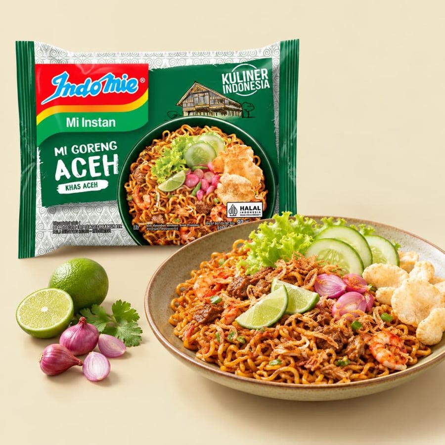 إندومي مي جورينج آتشيه 90 جرام Indomie Mi Goreng Aceh 90 g