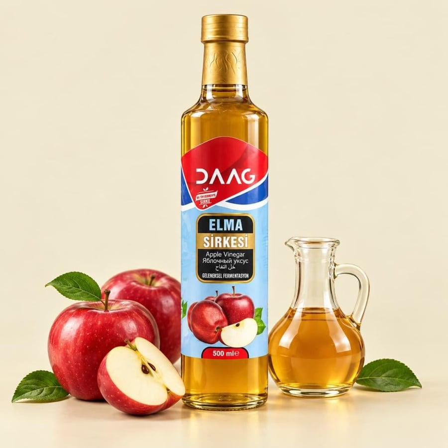 خل التفاح داغ DAAG بالتخمير التقليدي 500 مل