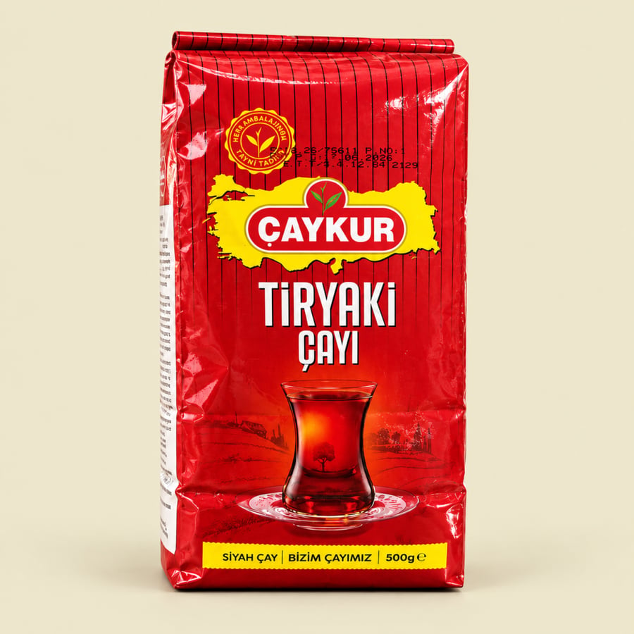 شاي تشايكور تيرياكي الأسود ÇAYKUR 500 جرام