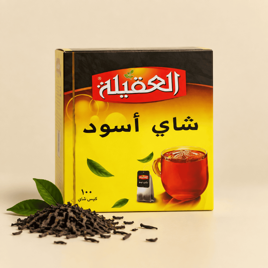 شاي العقيلة أسود علاقي 100 كيس 200 جم