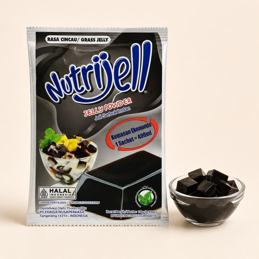 بودرة جيلي نوتري جيل سينكاو 10 جم  Nutrijell Grass Jelly