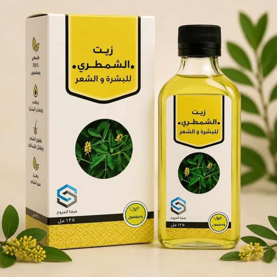زيت الشمطري صفا المروج 125 مل للعناية بالشعر والبشرة
