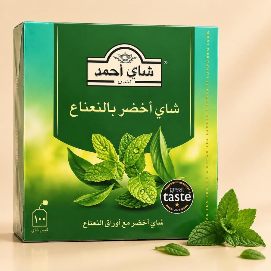 شاي أحمد أخضر بالنعناع 100 ظرف