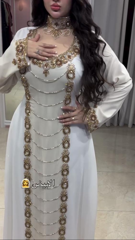 جلابية مناسبات ثلاثة ألوان