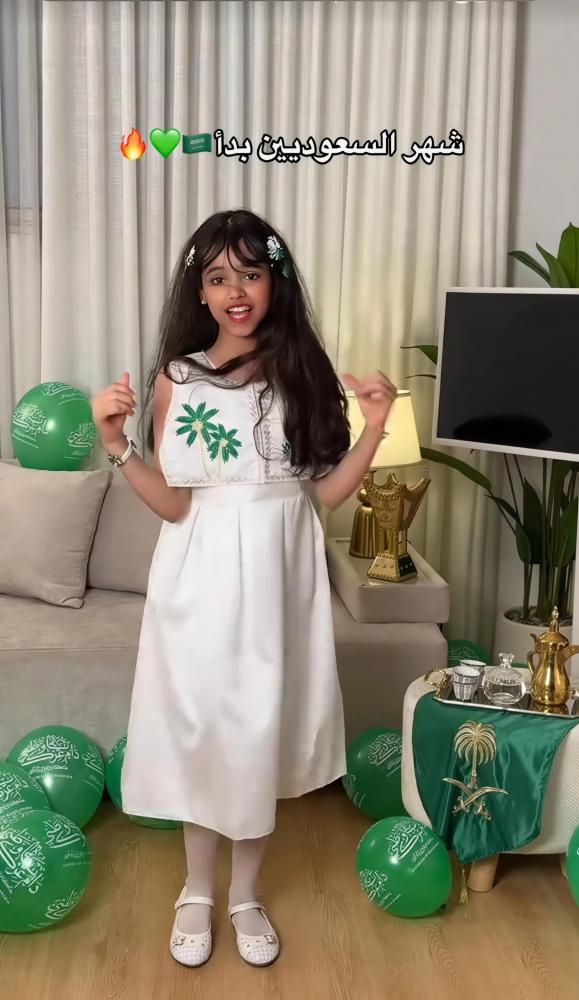 فستان أميرة الوطن البناتي