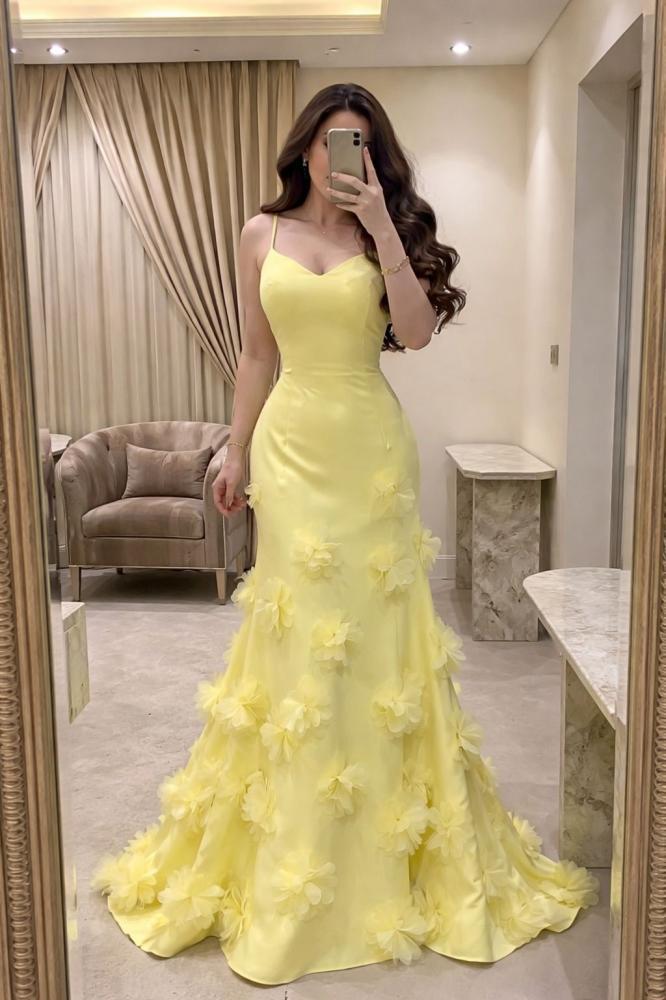 floral evening dress