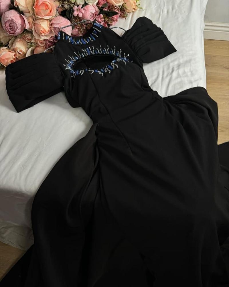 beaded evening dress