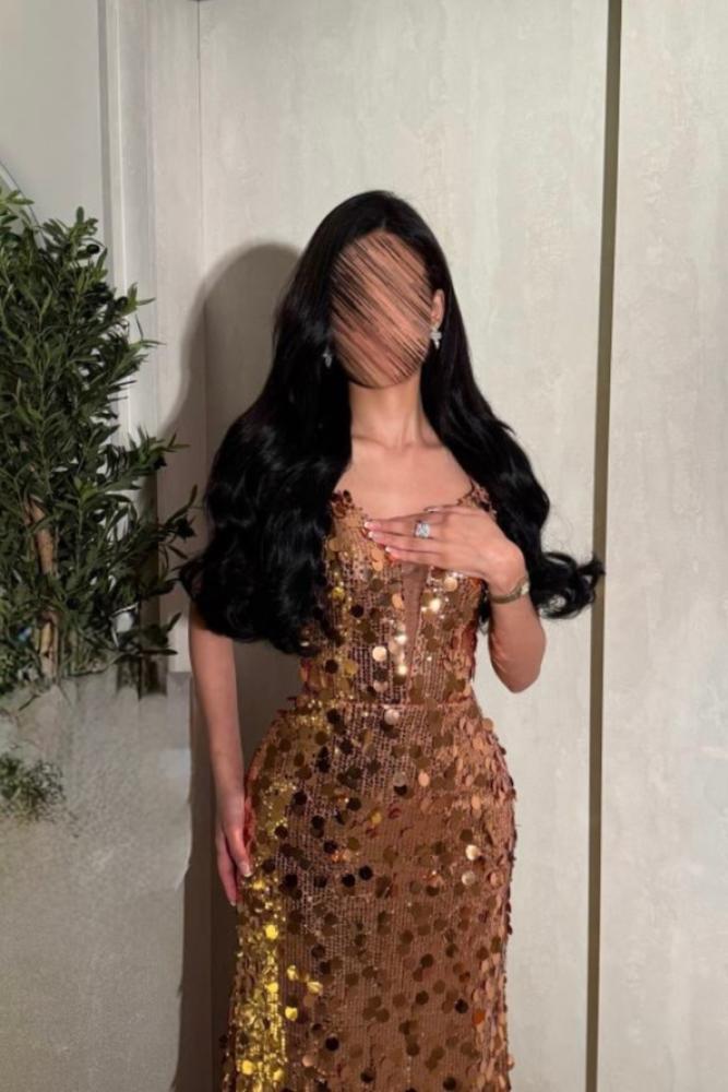 corset sequin evening dress