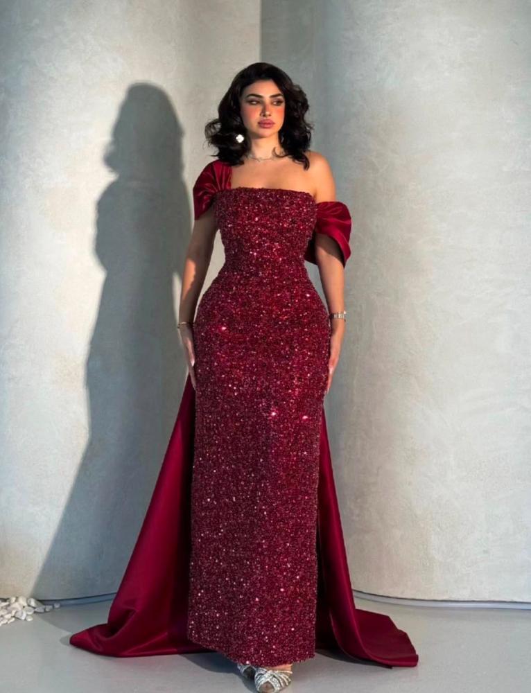 sequin evening dress