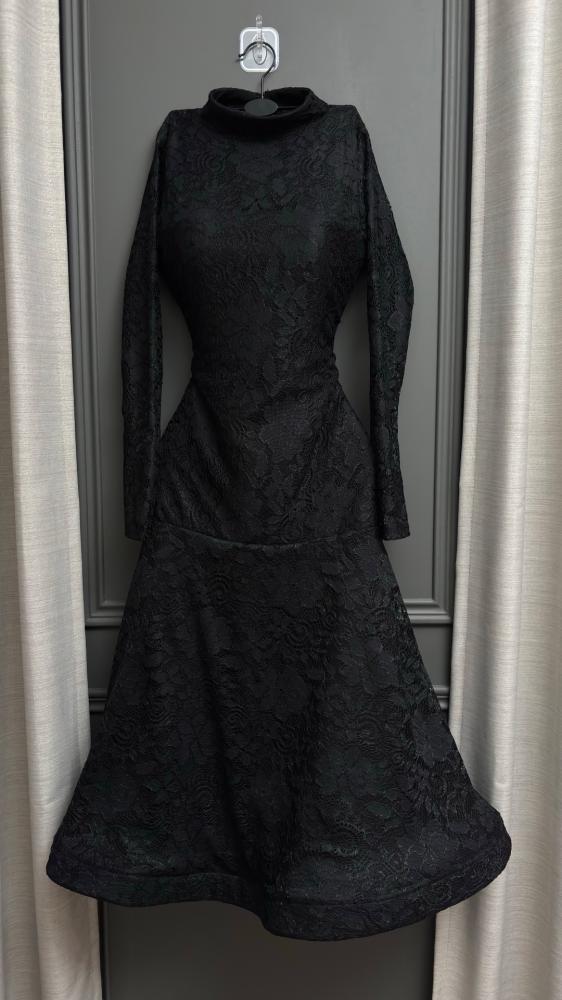 fringe evening dress