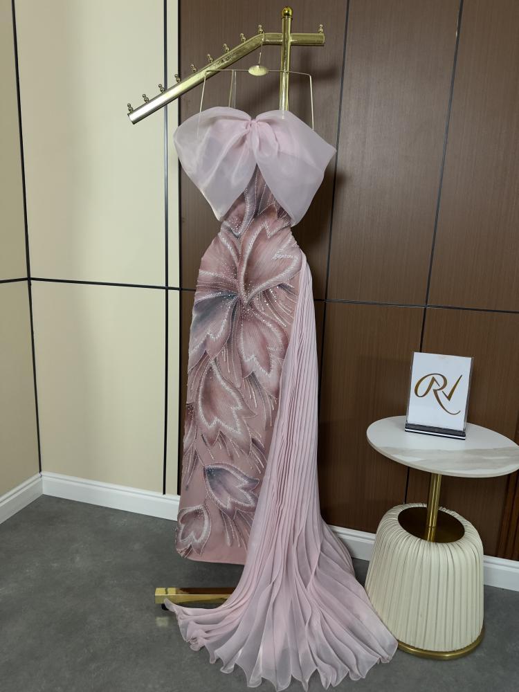 floral evening dress