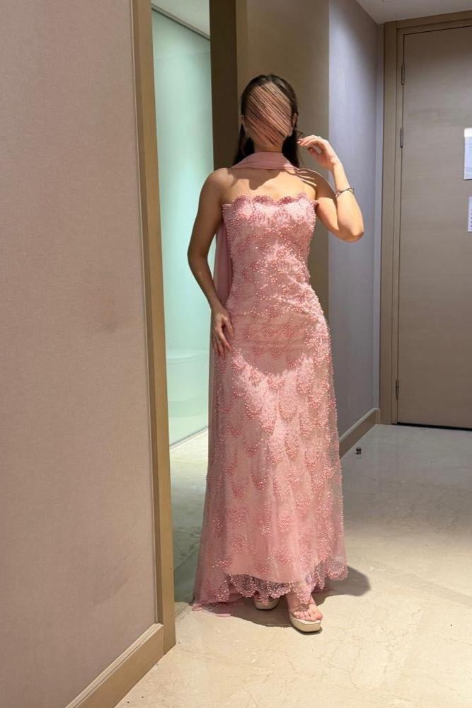 floral evening dress