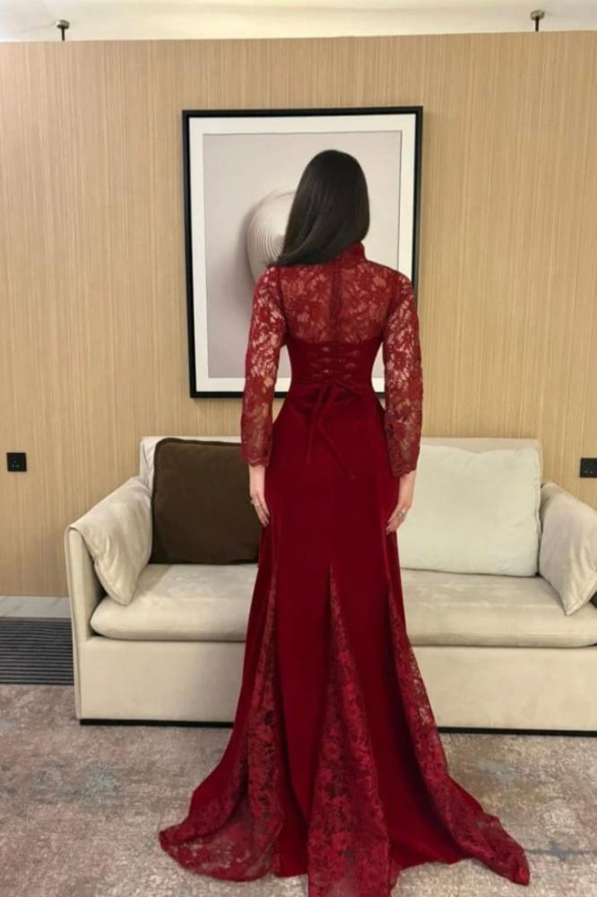 lace evening dress