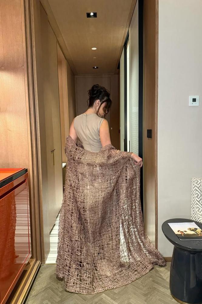 cape full skirt evening dress
