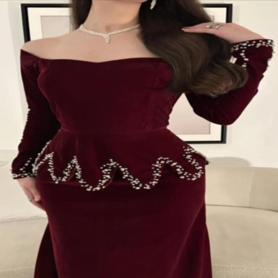 beaded evening dress