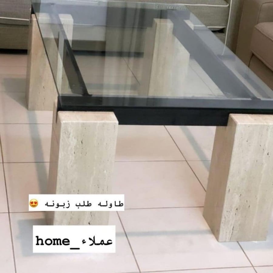 طقم طاوله برخام طبيعي