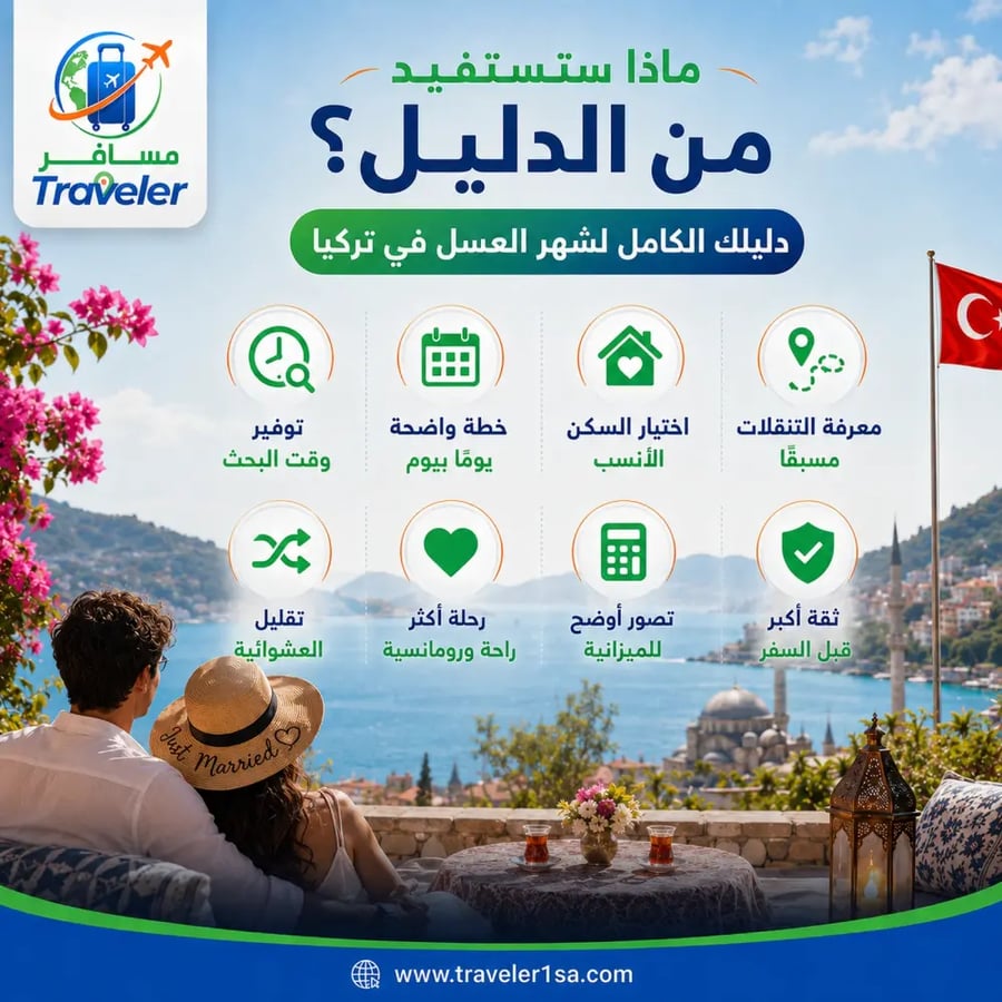برنامج شهر العسل 9 أيام على الساحل التركي الفيروزي