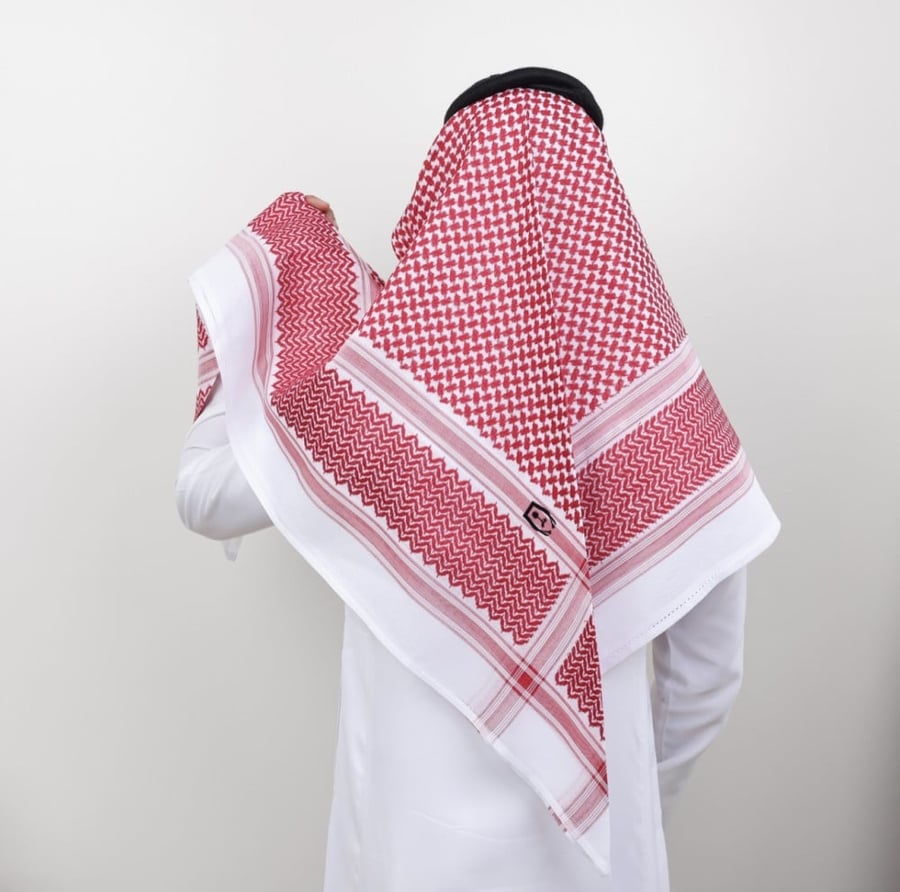 شماغ احمر شلش