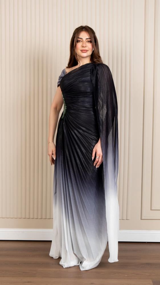 Modern wavy evening dress
