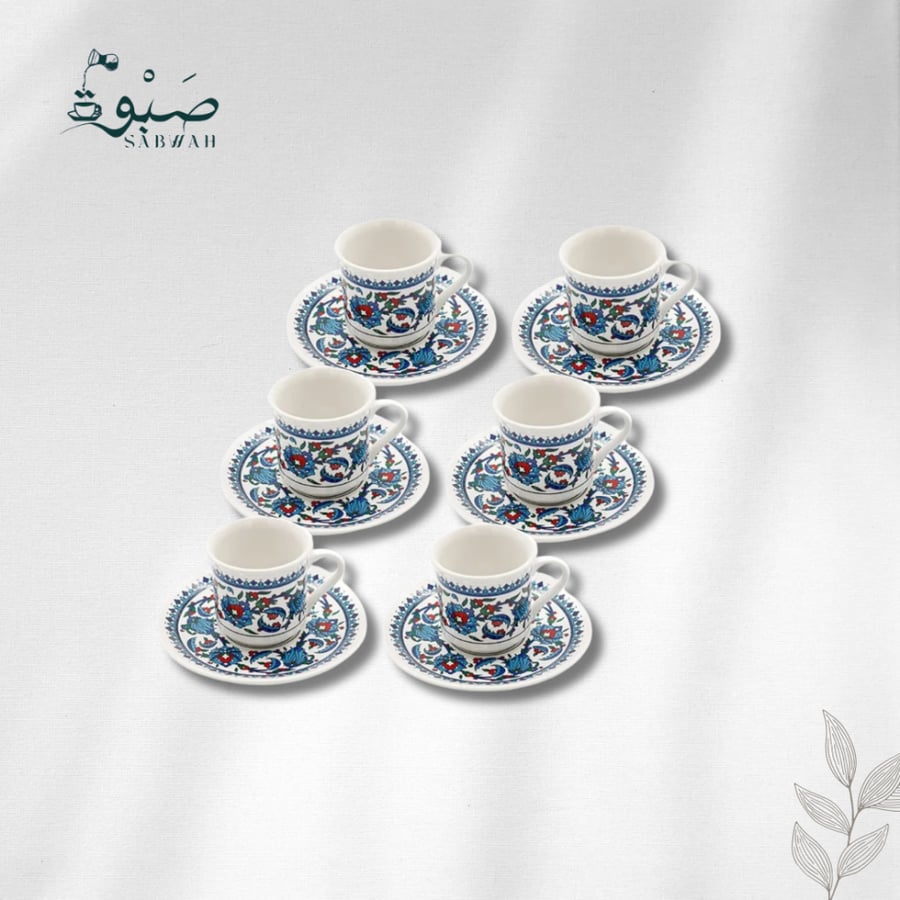 Topkapi famous 12-piece coffee cup set