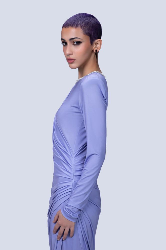 Lavender Jersey Dress