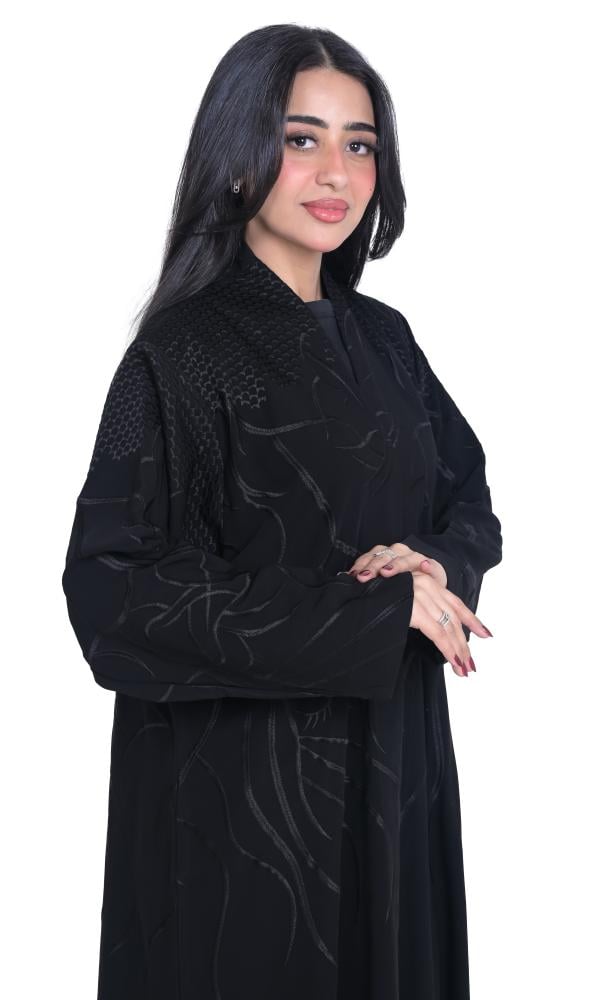 عباية لف مزينة بفصوص وتطريز خياطة أنيق 1340701