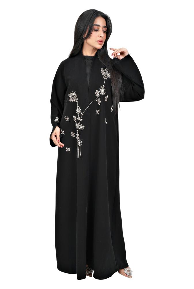 عباية لف بتطريز ابيض 1256302