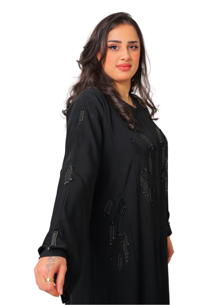 عباية تطريز خرز ناعم 1036301