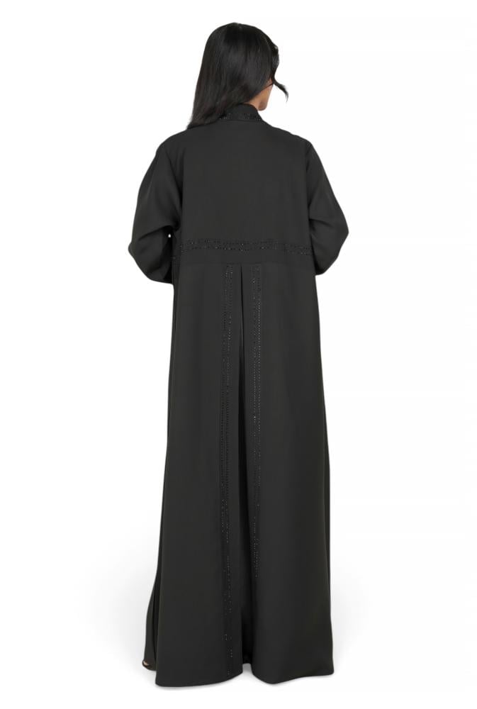 عباية لف بتطريز عامودي أنيق 1314501