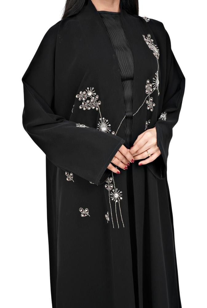 عباية لف بتطريز ابيض 1256302