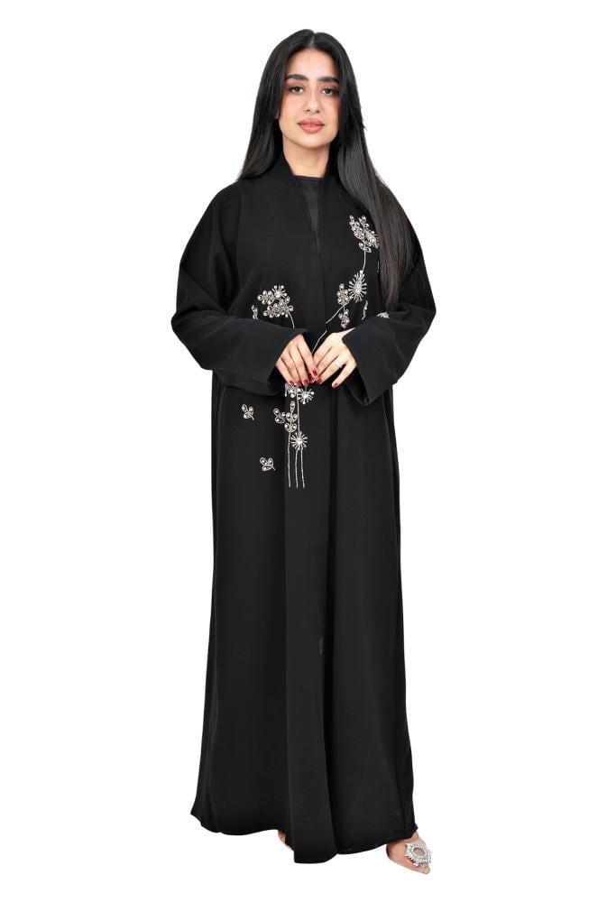 عباية لف بتطريز ابيض 1256302