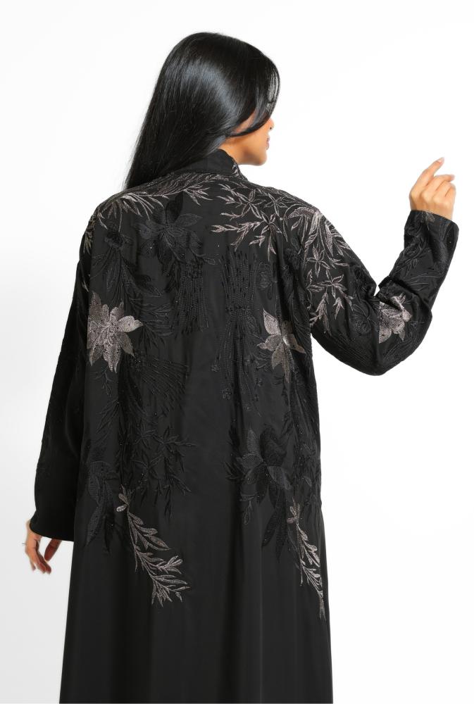 Embroidered wrapped abaya 1239116