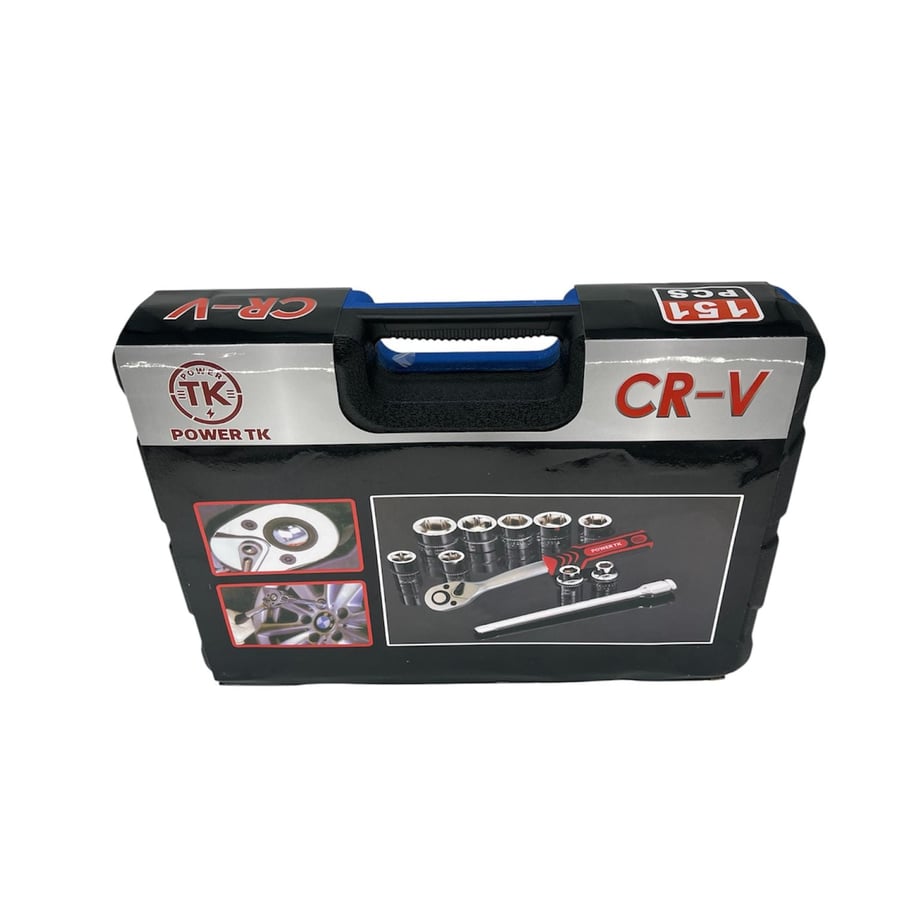 طقم عدة 151 قطعة | سبائك فولاذ عالية الجودة | POWER TK