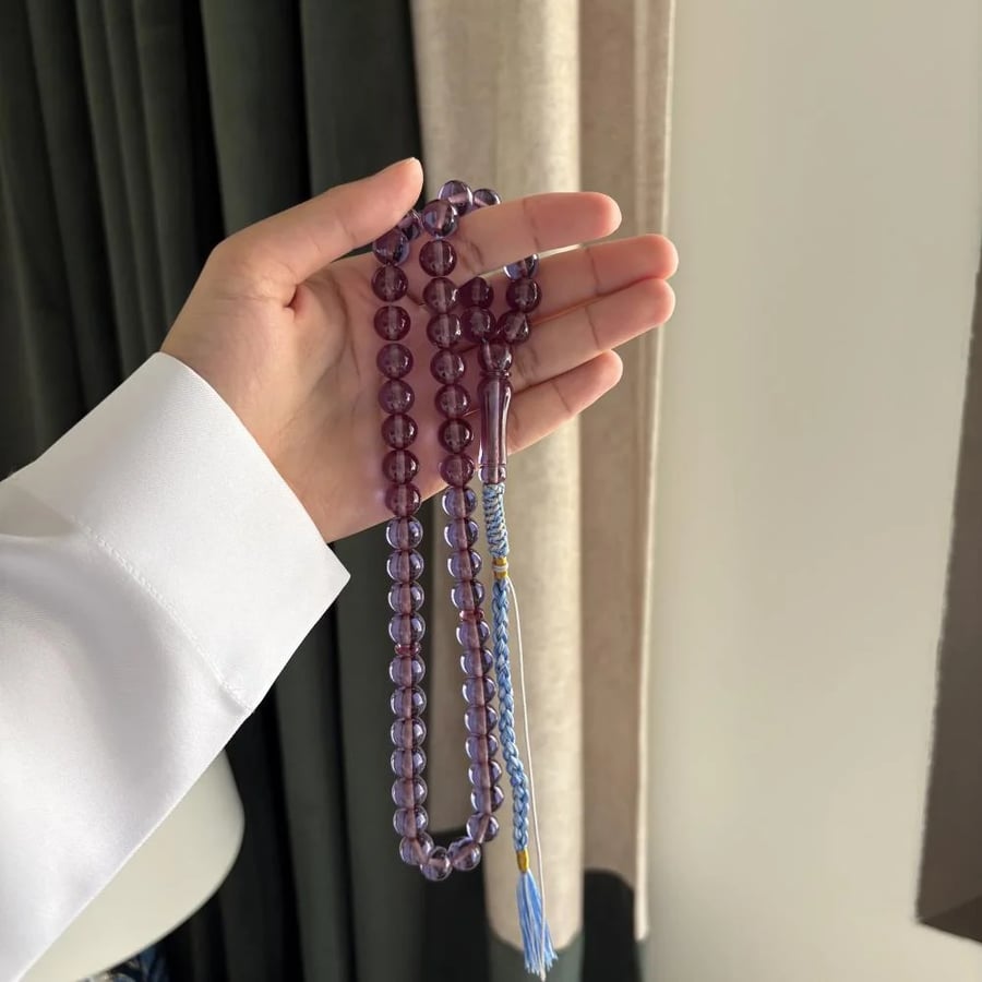 سبحة زعفراني فواح سماوي شكة تفصال