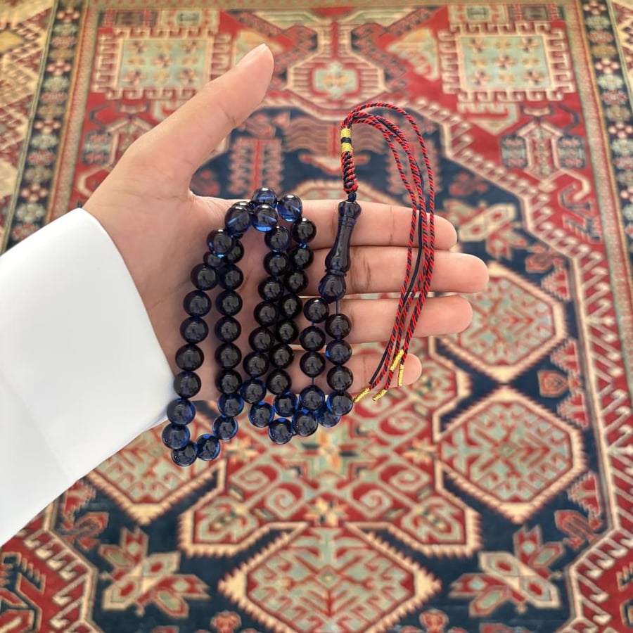 سبحة زعفراني فواح حربا شكة أحمر