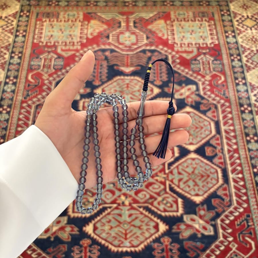 سبحة زعفراني فواح سماوي نواعم شكة كحلي
