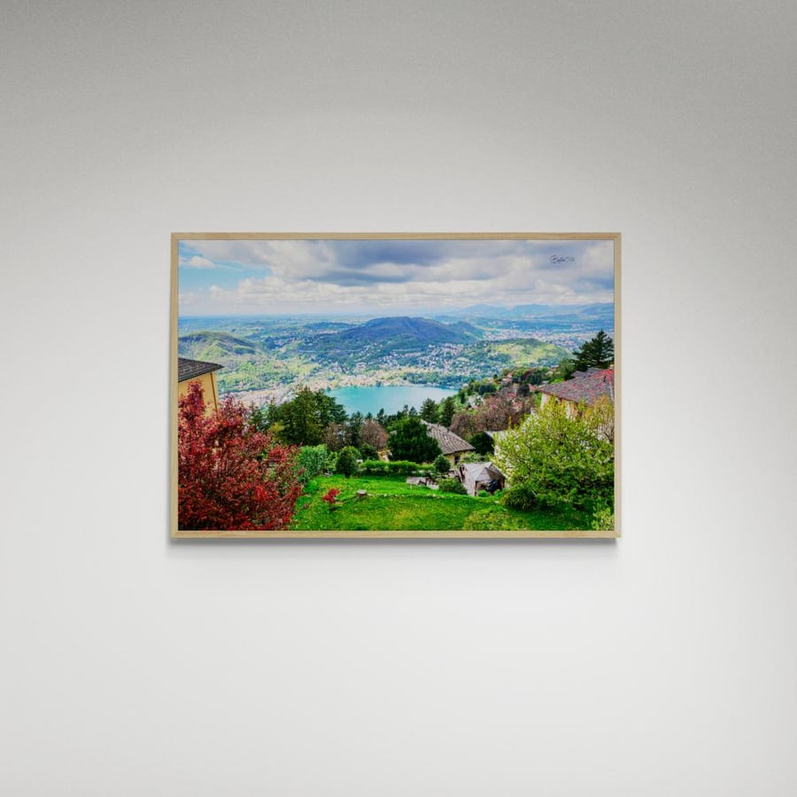 Artistic painting of Lake Como - Image (160)