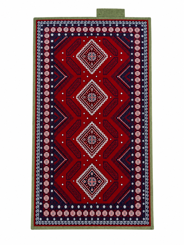 مدة + مركى تركية تنزاني زيتي مبطنة إسفنج مقاس 200 × 100 سم