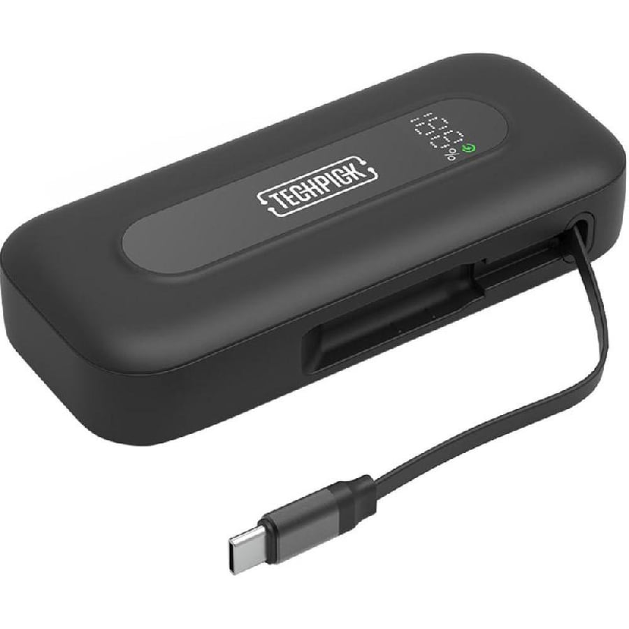 تيكبيك واط مع كابل 30 باور بانك USB-C قابل للسحب