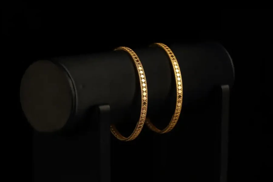 Wide earrings 8 grams