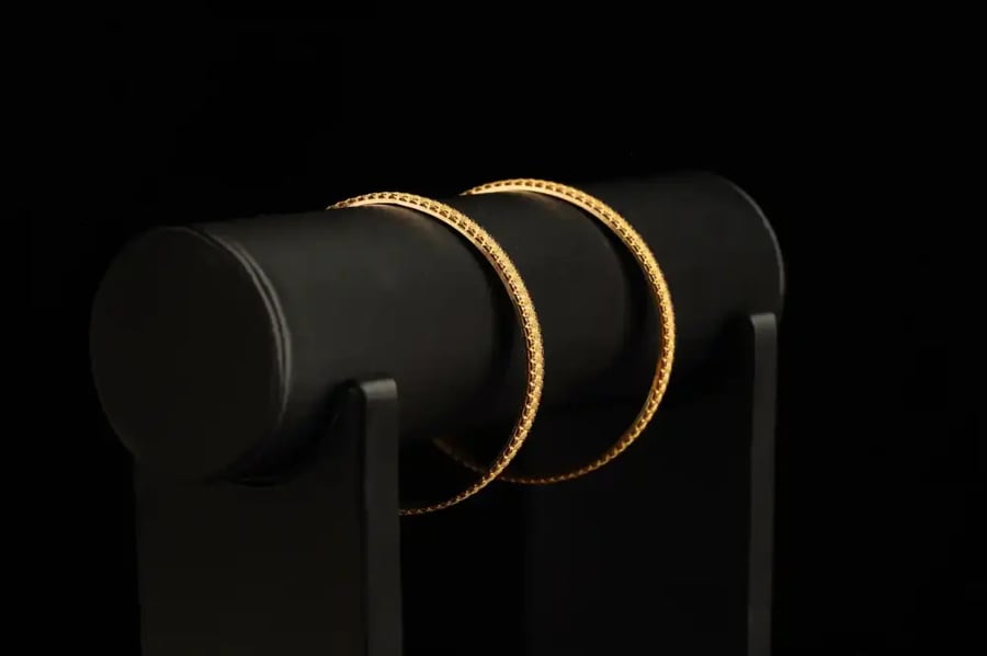 Wide earrings 9.7 grams
