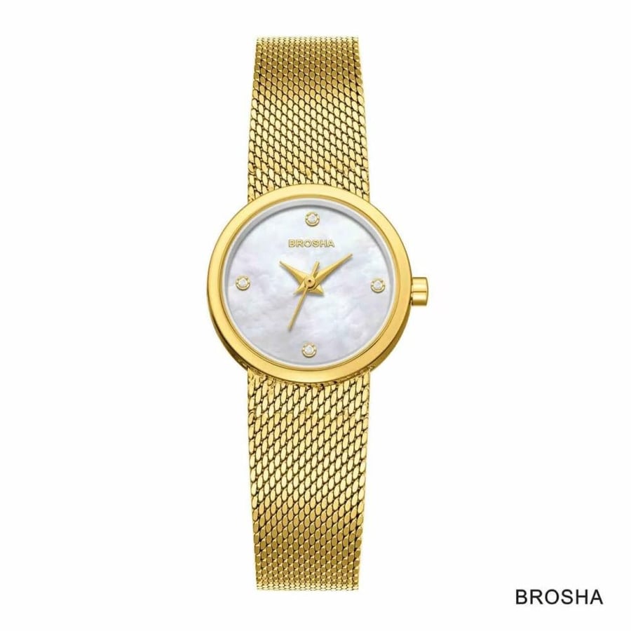 ساعة نسائية BROSHA — سوار شبك