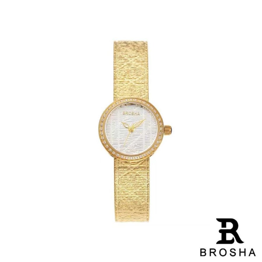 ساعة نسائية BROSHA — سوار رفيع سادة