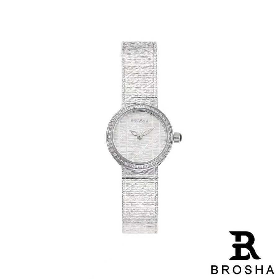 ساعة نسائية BROSHA — سوار رفيع سادة
