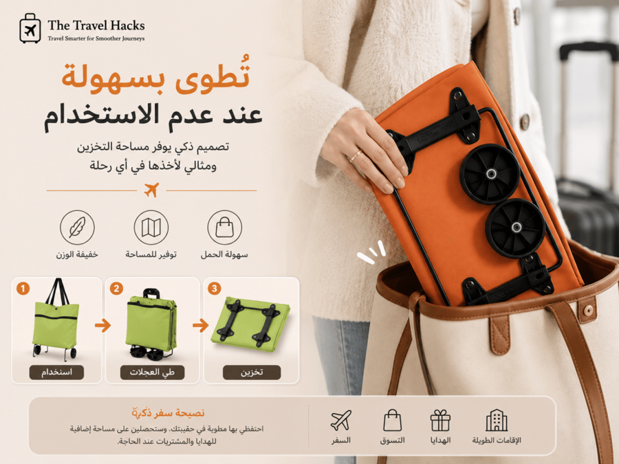 حقيبة السفر القابلة للتوسع بعجلات