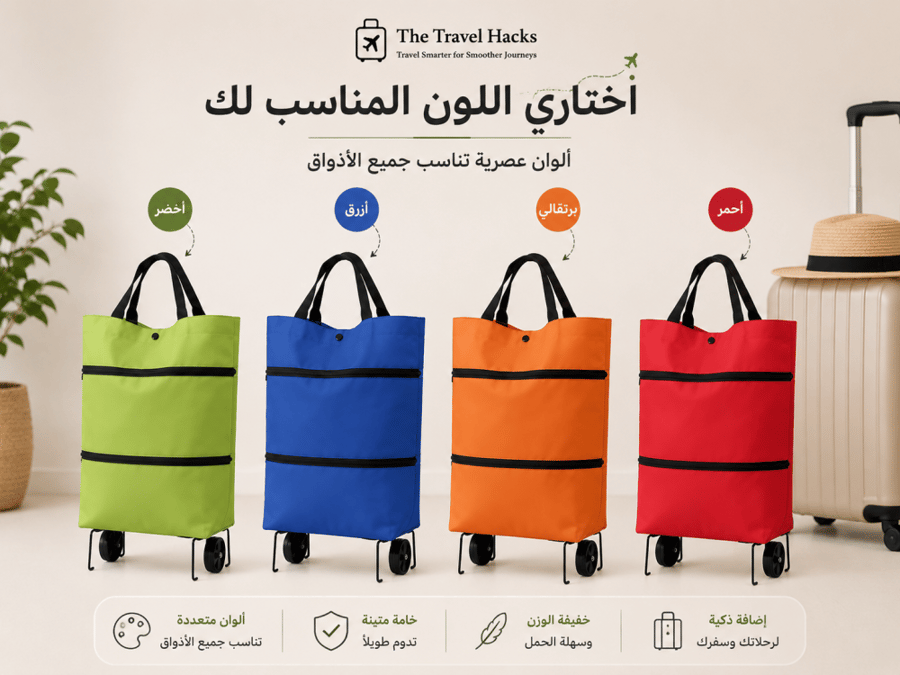 حقيبة السفر القابلة للتوسع بعجلات
