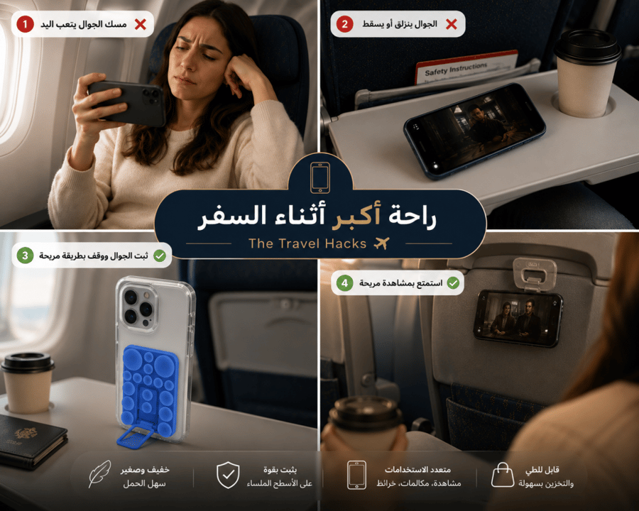 مثبت الجوال اثناء السفر