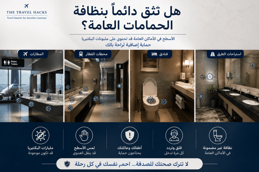 غطاء المرحاض للسفر