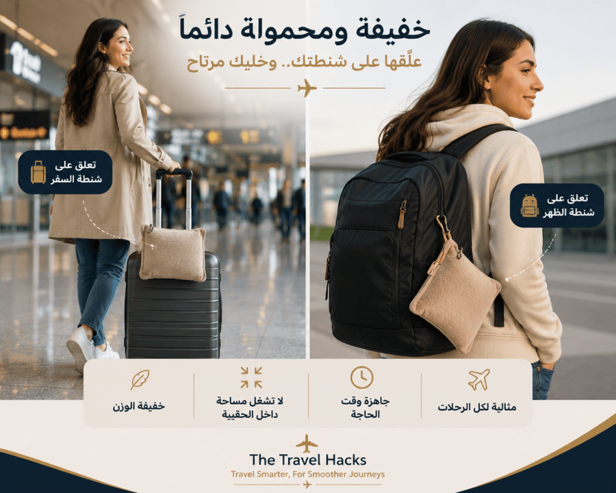 بطانية السفر المريحه  2 في 1