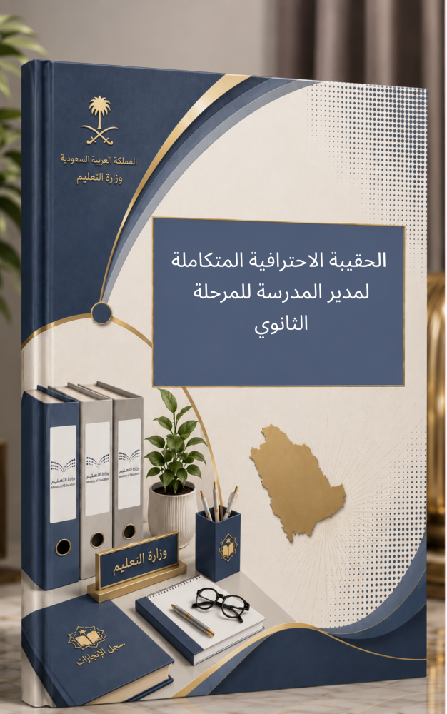 الحقيبة الاحترافية المتكاملة لمدير المدرسة للمرحلة  الثانوي